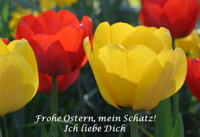 Sprüche zu Ostern - Frohe Ostern, mein Schatz